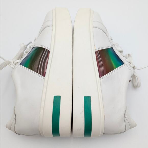 Linea Paolo Karis Mixed Media Platform Sneakers Women's White Size US9.5M EU40 - Picture 6 of 12